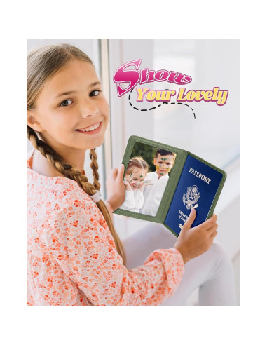 Porta Pasaporte y Etiqueta de Equipaje Slohif Dinosaurio Niños