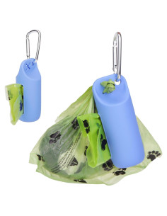Dispensador de bolsas de excremento para perro USHARP azul