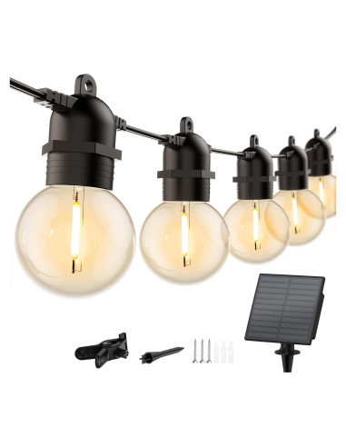 Luces de Cadena Solares Brightown 10.36m LED G40 Impermeables