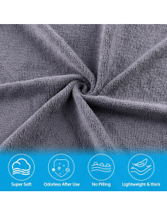 Toallas de Gimnasio Genérico 80x40 cm Ultra Absorbentes 4 Pzas 2