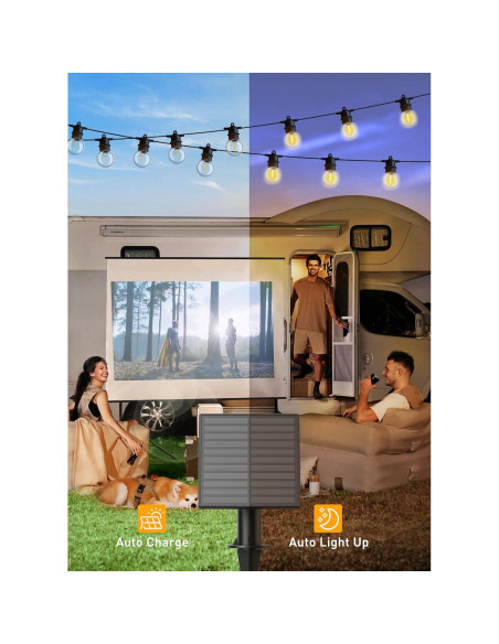 Luces de Cadena Solares Brightown 10.36m LED G40 Impermeables
