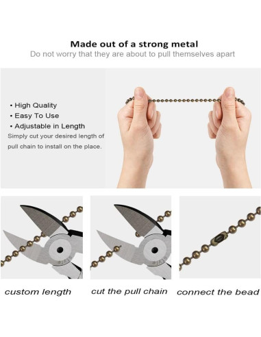 Extensor de cadena de tirón Aoprofree bola ámbar 30.48 cm