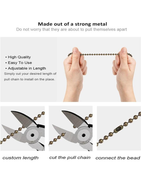 Extensor de cadena de tirón Aoprofree bola ámbar 30.48 cm