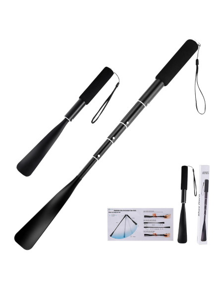 Calzador Retráctil JJDPARTS de Aluminio 36.8-94 cm Negro