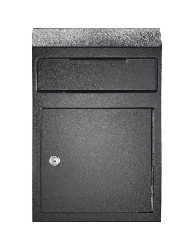 Caja Fuerte de Depósito POCHAR Montada en Pared Metal Negra