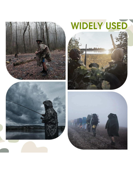 Poncho de Lluvia Camohute Multicam Impermeable Extra Grande