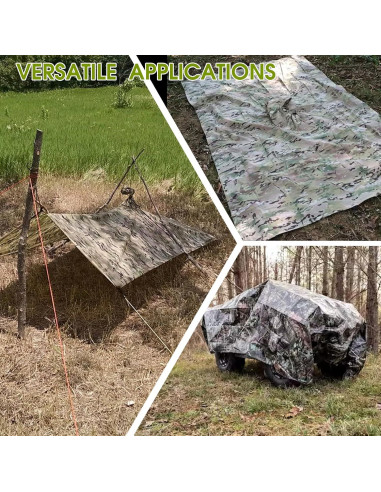 Poncho de Lluvia Camohute Multicam Impermeable Extra Grande