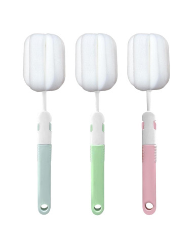 Cepillos de Botellas de Esponja INVODA 3 Piezas 29.5x6 cm
