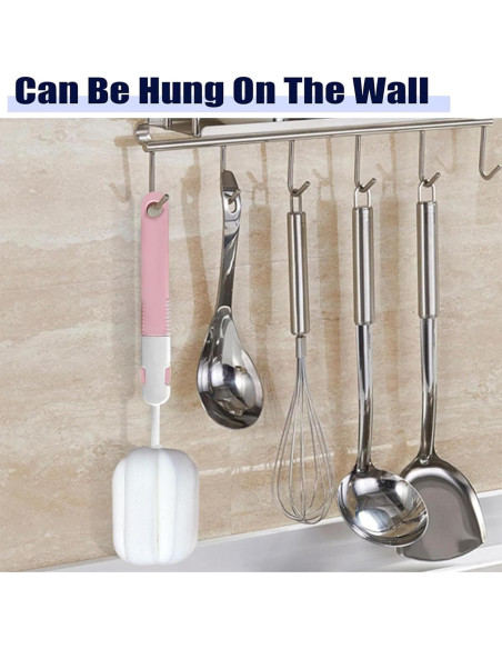 Cepillos de Botellas de Esponja INVODA 3 Piezas 29.5x6 cm