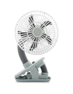 Ventilador Clip O2COOL 10 cm Batería Portátil Gris 2