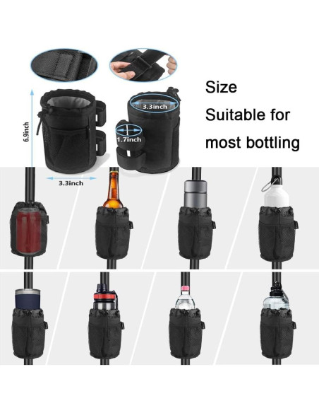 Soporte para Taza y Botella LNtech Negro Universal 1 Pieza