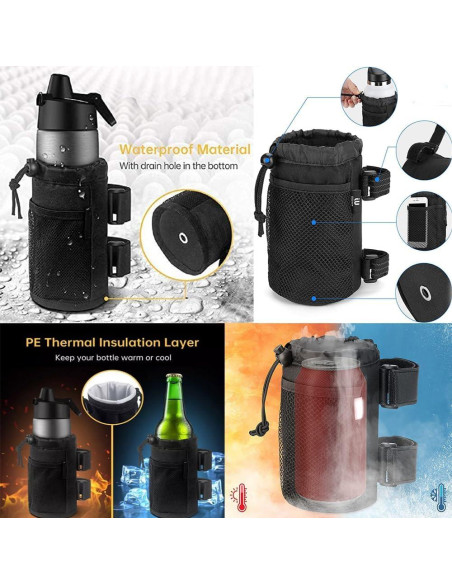 Soporte para Taza y Botella LNtech Negro Universal 1 Pieza