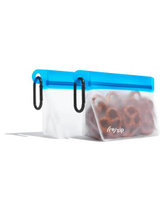 Bolsas Reutilizables Clip-On re)zip Cobalto - Paquete de 2
