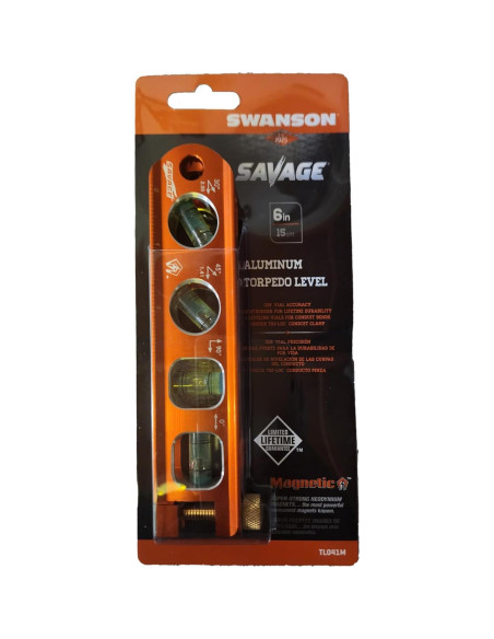 Nivel Torpedo Magnético Swanson TL041M 15 cm Naranja