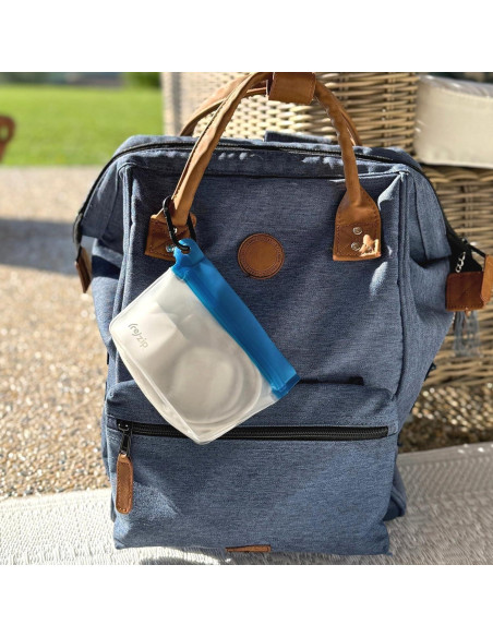 Bolsas Reutilizables Clip-On re)zip Cobalto - Paquete de 2