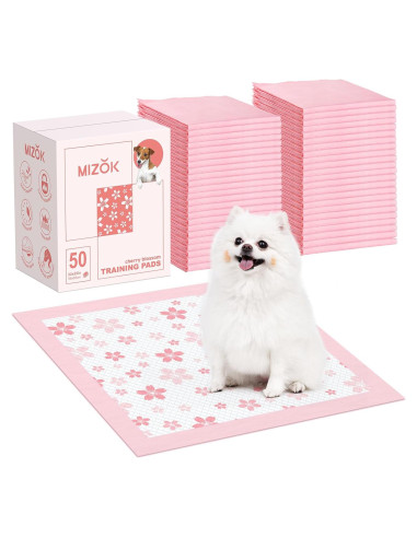 Almohadillas para Cachorros MIZOK 56x56cm Rosa 50 Cuentas