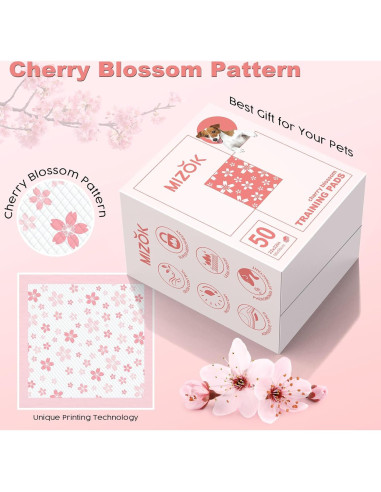 Almohadillas para Cachorros MIZOK 56x56cm Rosa 50 Cuentas