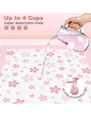 Almohadillas para Cachorros MIZOK 56x56cm Rosa 50 Cuentas