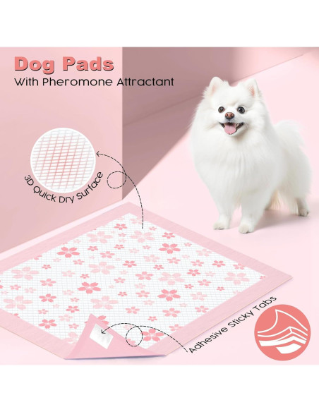 Almohadillas para Cachorros MIZOK 56x56cm Rosa 50 Cuentas