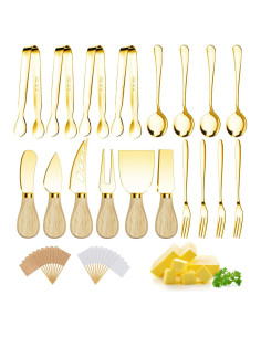 Juego de Utensilios de Charcutería Dorados 58 Piezas Mlurcu