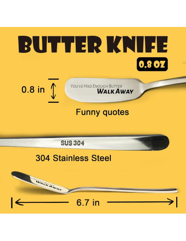 Cuchillo para Mantequilla Myakako Acero Inoxidable 17 cm