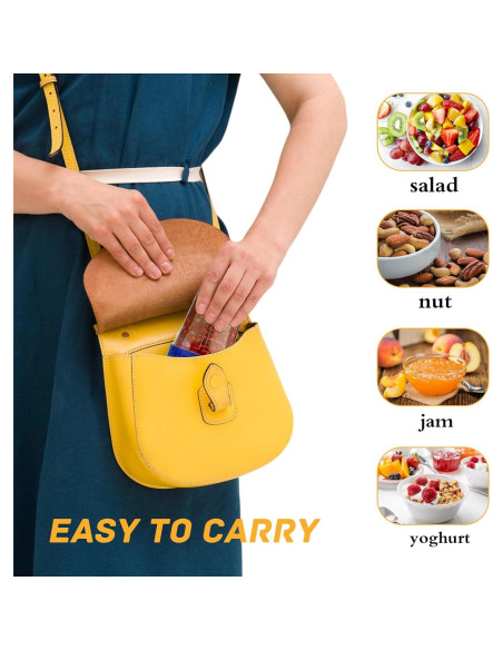 Paquete de 40 Contenedores Rectangulares 4oz Qyyiguf con Tapa