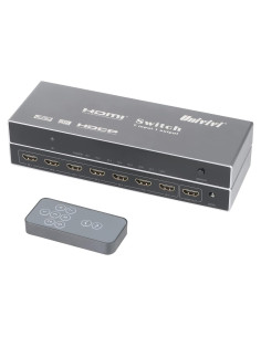 Interruptor HDMI 7 en 1 Univivi 4K 60Hz con Control Remoto