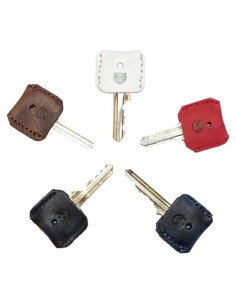 Set de 5 Cubiertas de Llave Hide & Drink en Cuero de Grano Completo