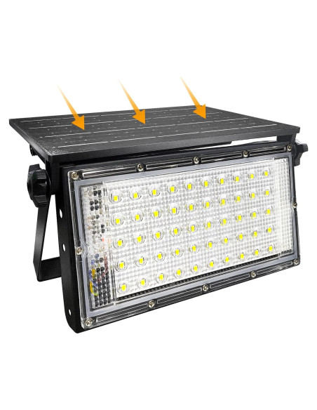 Luces de Inundación Solares CREATESTAR 50W con Control Remoto