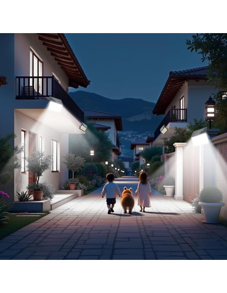 Luces de Inundación Solares CREATESTAR 50W con Control Remoto