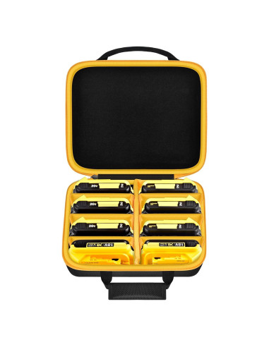 Caja de Almacenamiento para Baterías Dewalt 20V/60V - Amarillo