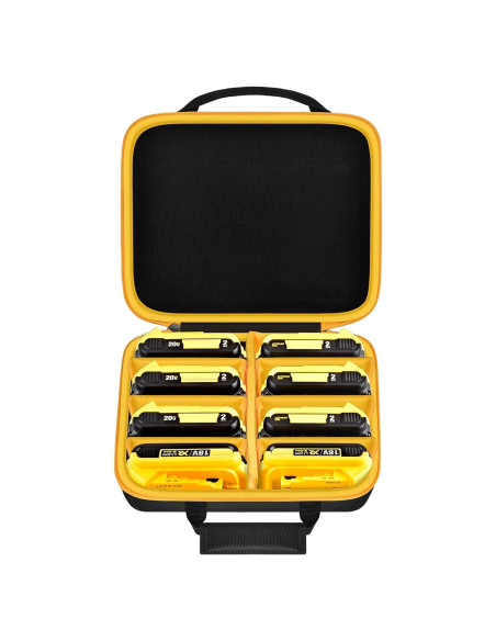 Caja de Almacenamiento para Baterías Dewalt 20V/60V - Amarillo