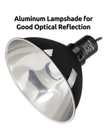 Lámpara de Reptiles REPTIZOO con Termostato Regulable 150W