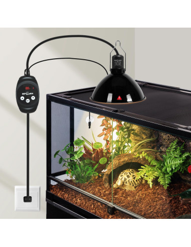 Lámpara de Reptiles REPTIZOO con Termostato Regulable 150W