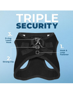 Arnés para Perros Best Pet Supplies Voyager Step-In Air XL Negro 2