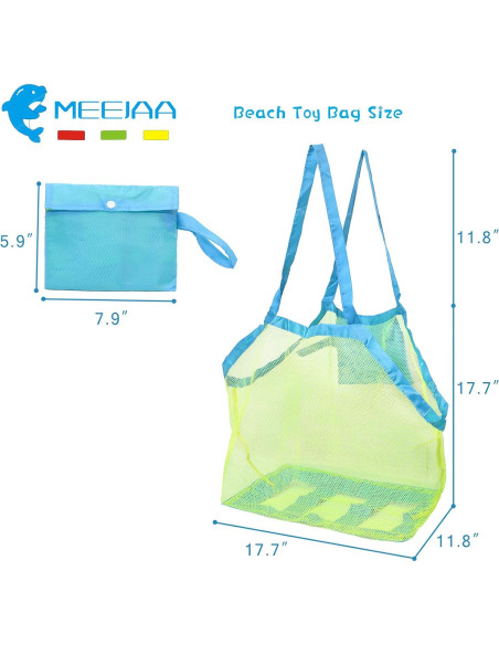 Bolsa de Playa de Malla Meejaa Grande Plegable 45.72x30.48cm