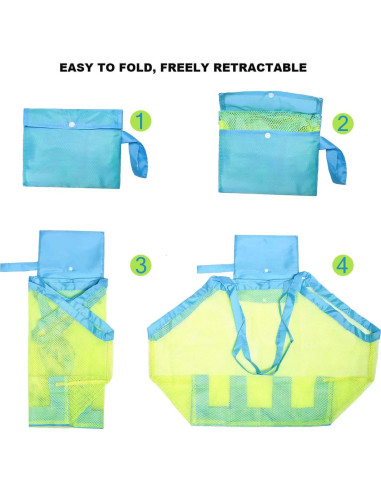 Bolsa de Playa de Malla Meejaa Grande Plegable 45.72x30.48cm