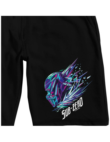 Pantalones Cortos de Pijama Mortal Kombat Sub-Zero Adulto Negro