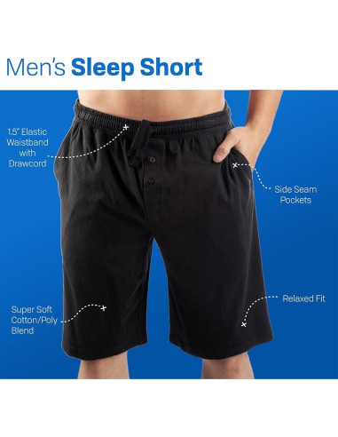 Pantalones Cortos de Pijama Mortal Kombat Sub-Zero Adulto Negro