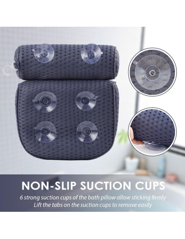 Almohada de Baño AEROiVi de Malla Espaciadora - Soporte Cabeza y Cuello