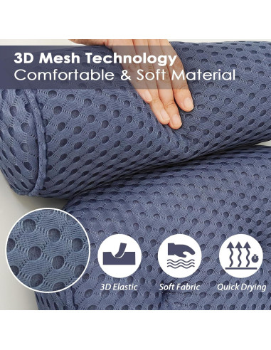 Almohada de Baño AEROiVi de Malla Espaciadora - Soporte Cabeza y Cuello
