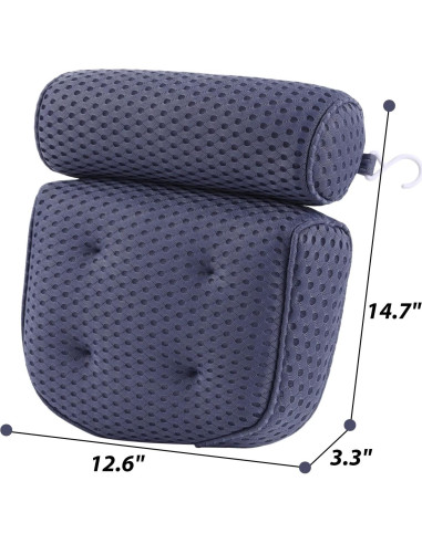 Almohada de Baño AEROiVi de Malla Espaciadora - Soporte Cabeza y Cuello