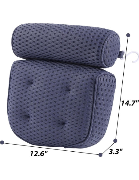 Almohada de Baño AEROiVi de Malla Espaciadora - Soporte Cabeza y Cuello
