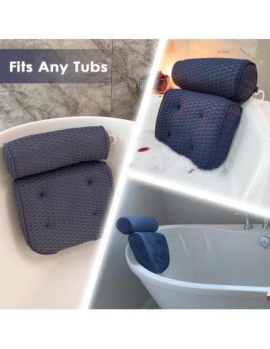 Almohada de Baño AEROiVi de Malla Espaciadora - Soporte Cabeza y Cuello
