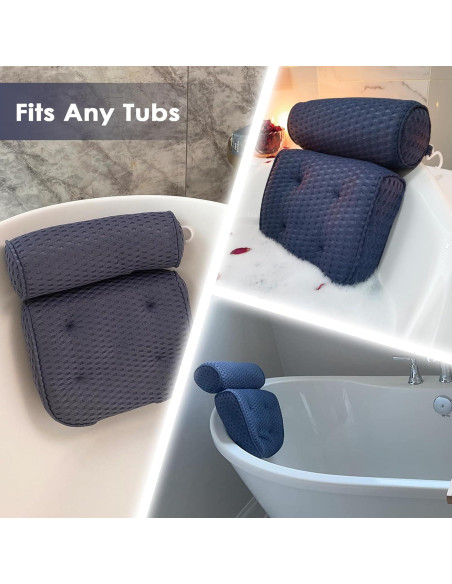 Almohada de Baño AEROiVi de Malla Espaciadora - Soporte Cabeza y Cuello