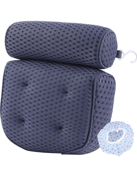 Almohada de Baño AEROiVi de Malla Espaciadora - Soporte Cabeza y Cuello