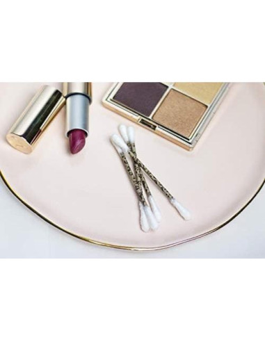 Hisopos de Papel Swisspers Leopard - 300 Unidades - Algodón Suave