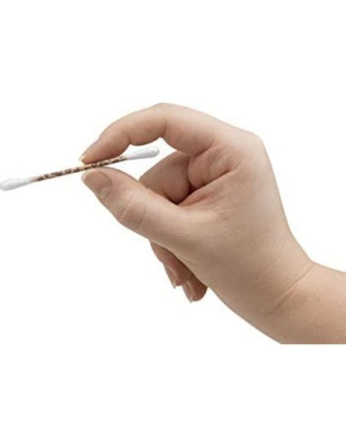 Hisopos de Papel Swisspers Leopard - 300 Unidades - Algodón Suave