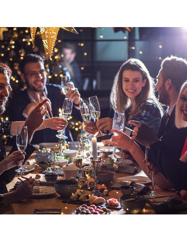 30 Piezas Encantos de Vidrio para Copas de Vino Macepason