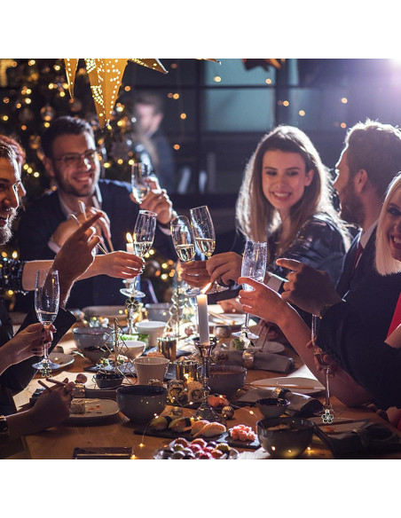 30 Piezas Encantos de Vidrio para Copas de Vino Macepason